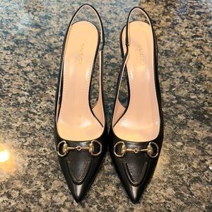 Gucci Black Women's Slingback Shoes